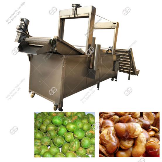 Continuous Green Beans Fryer Machine